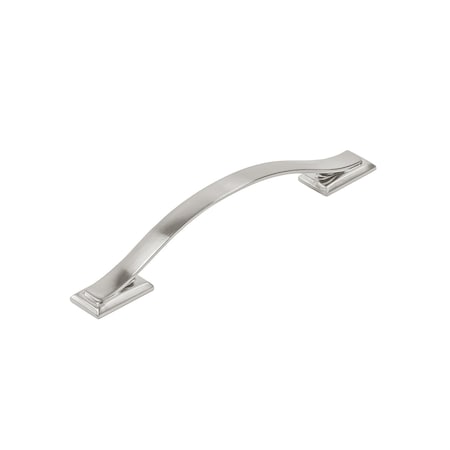 Hickory Hardware Dover Collection Pull 5-1/16 Inch 128mm Center to Center Satin Nickel Finish H078772SN